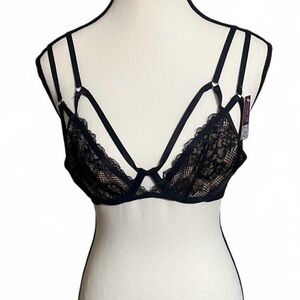 2/$24 Adore Me Bra Sz 36A Vianna Unlined Lace Strappy Fairy Cottagecore Feminine